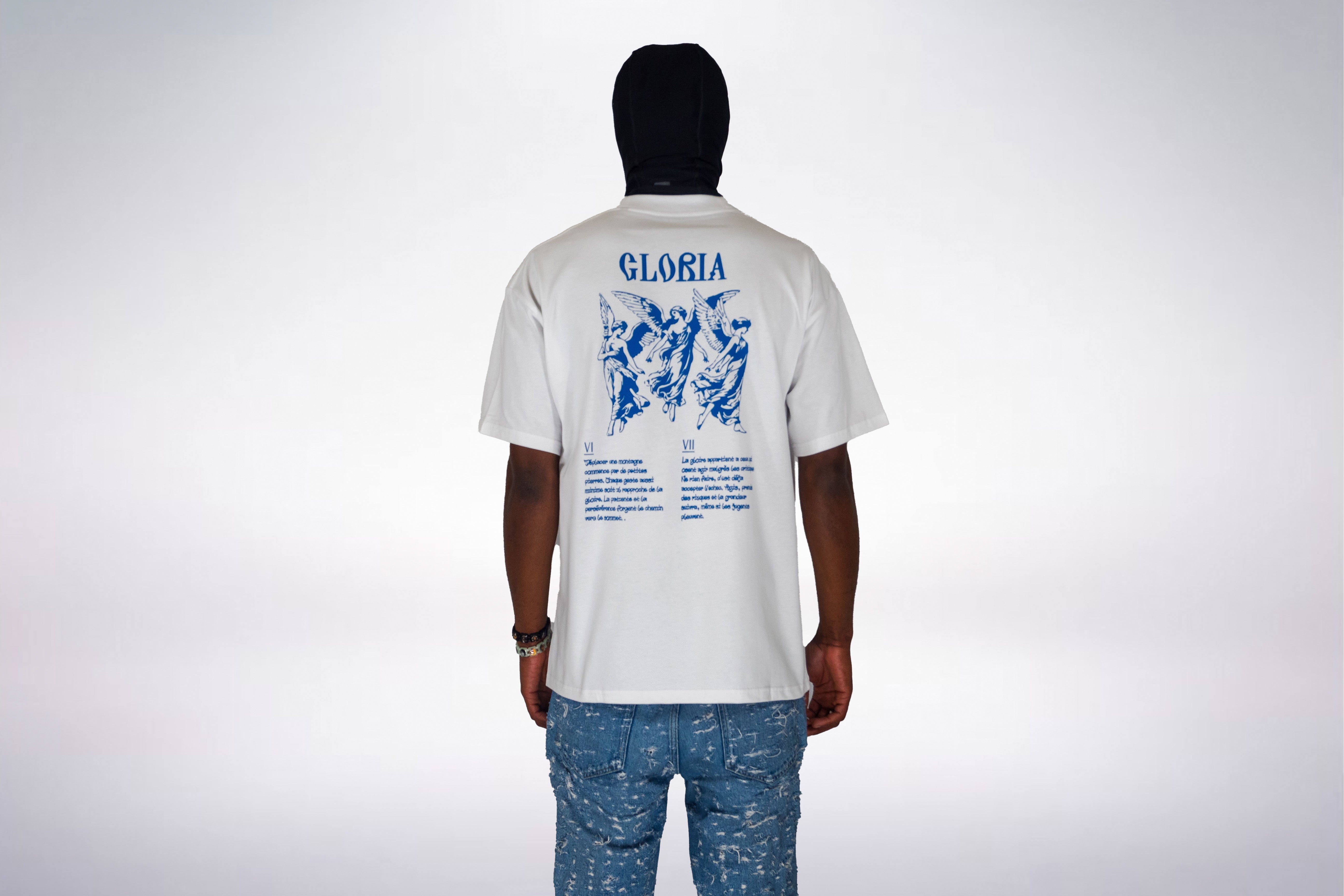 Anges bleus - T-shirt blanc