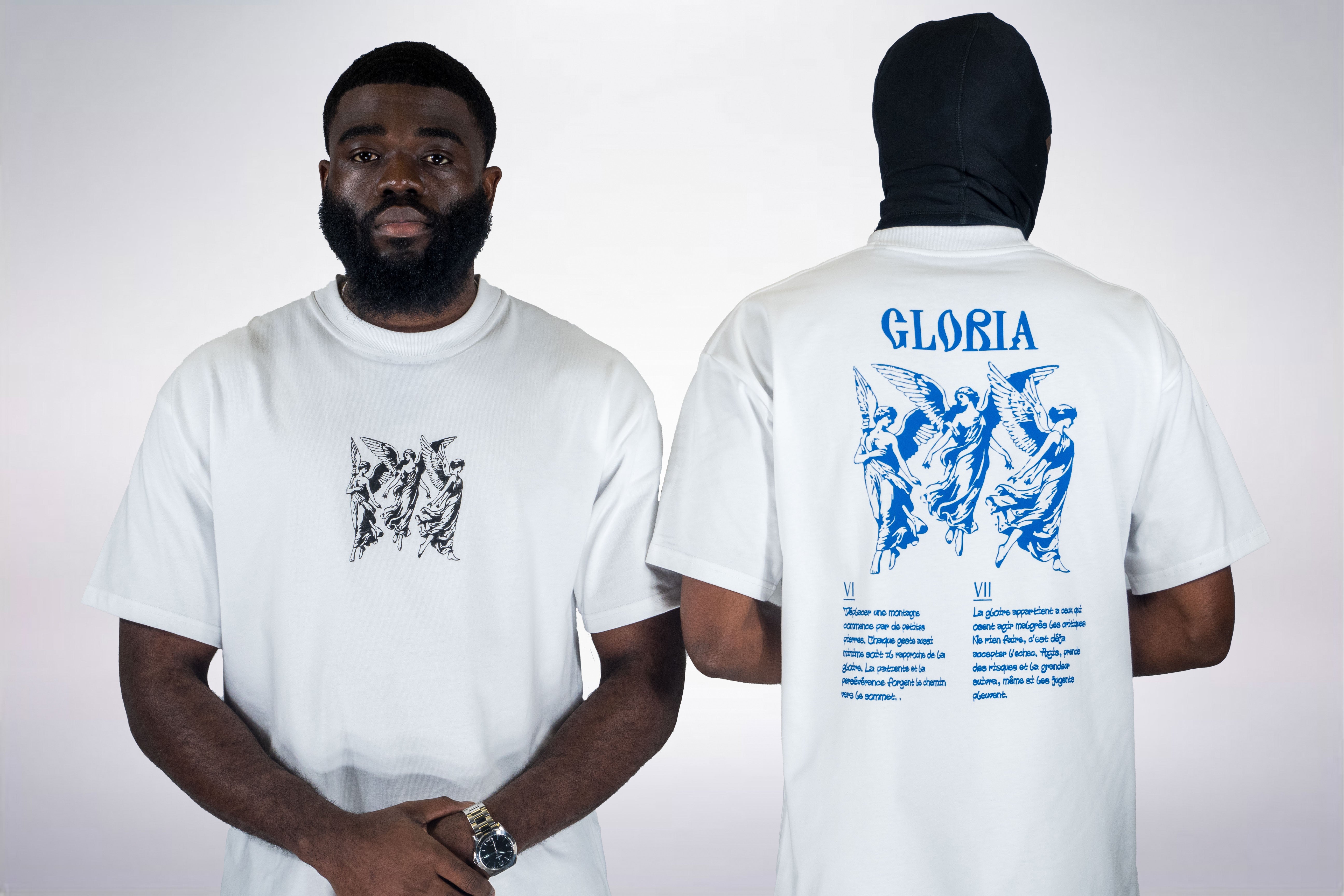 Anges bleus - T-shirt blanc